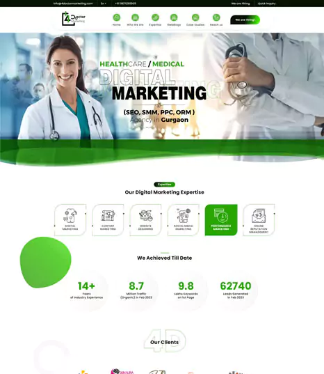 4 Doctor Marketing project screenshot