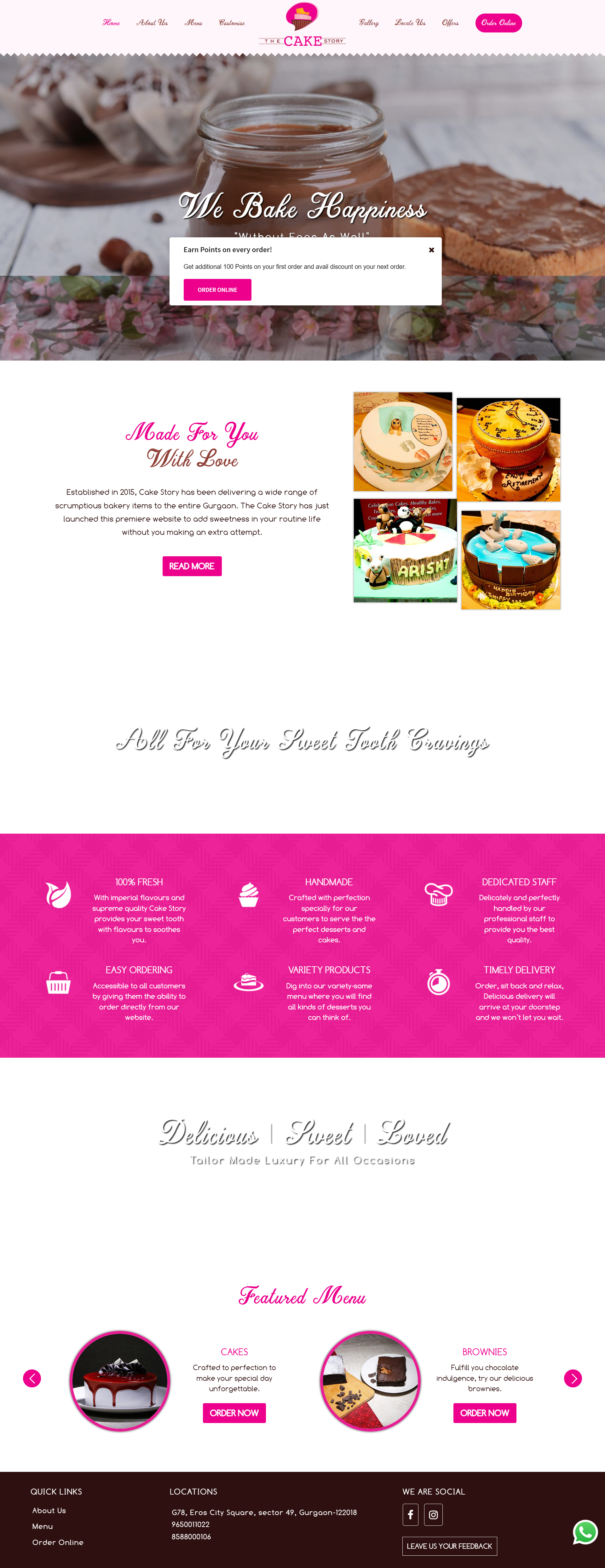 CakeStory project screenshot
