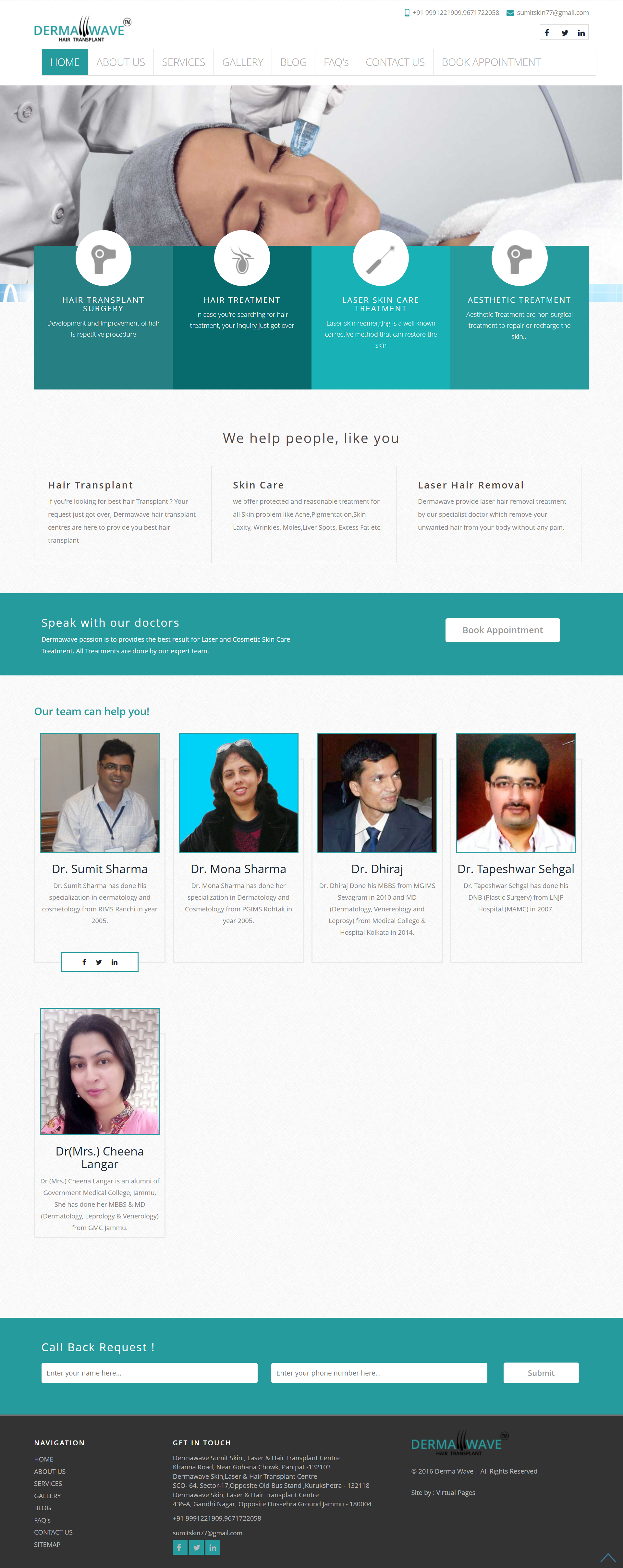 Dermawave project screenshot