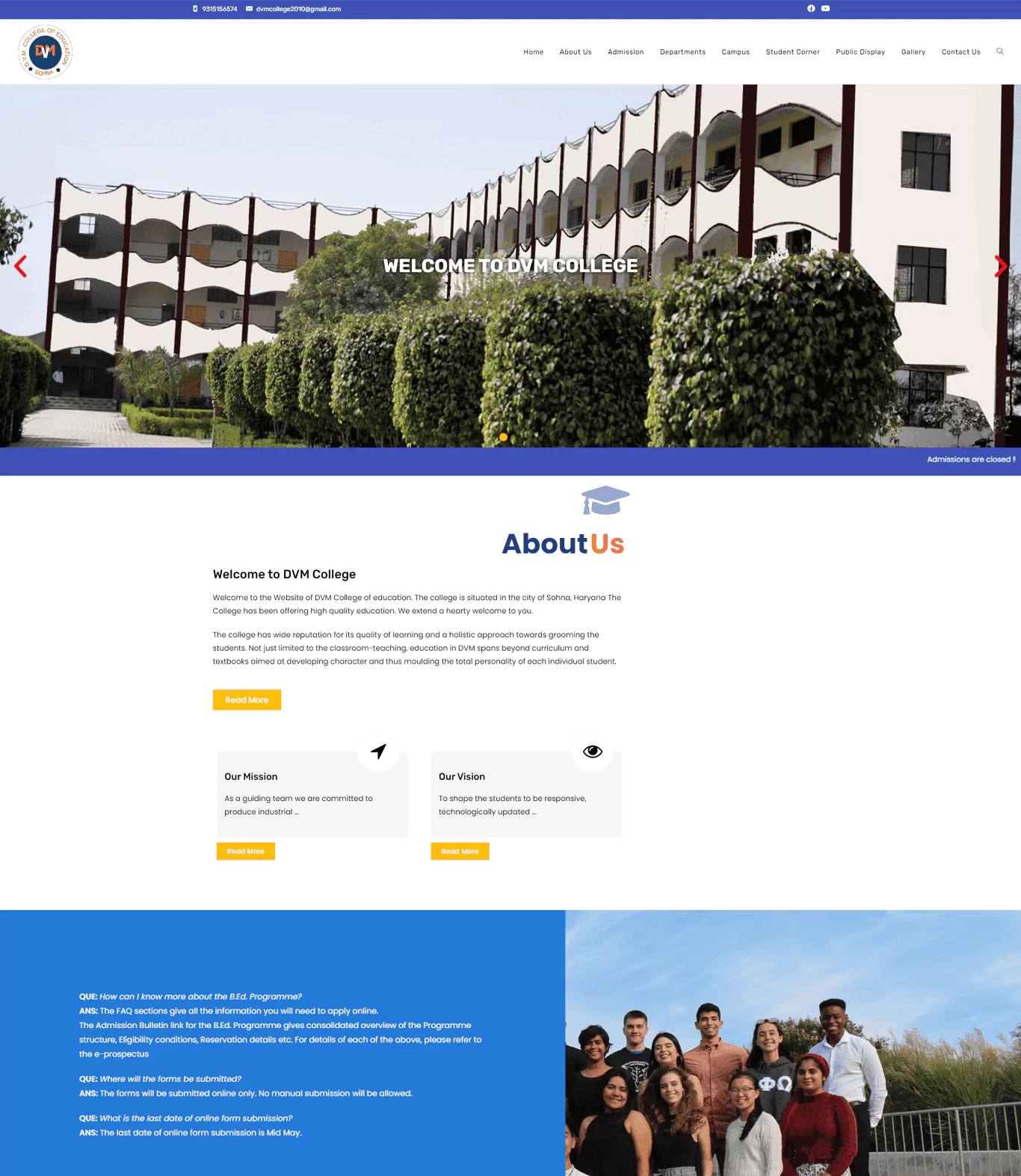 DVM Education project screenshot