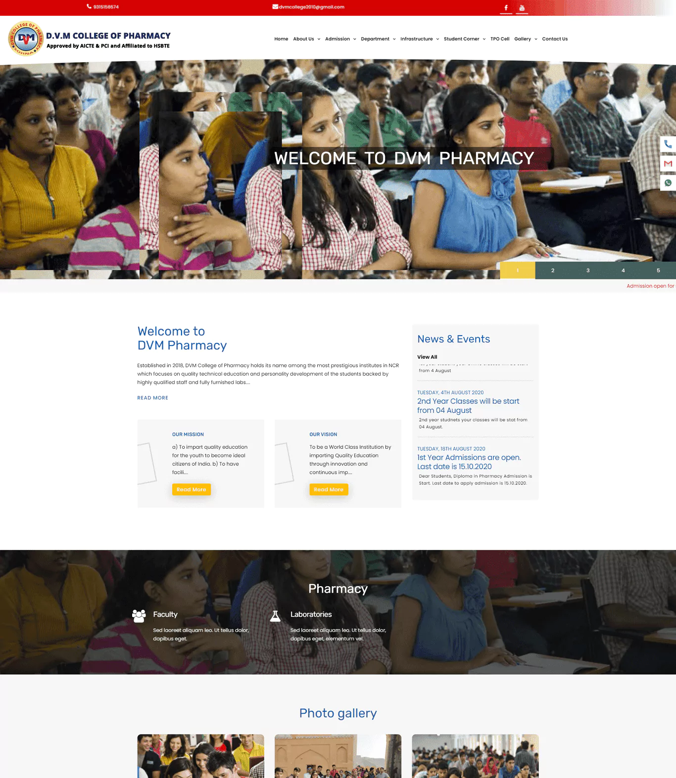 DVM Pharmacy project screenshot