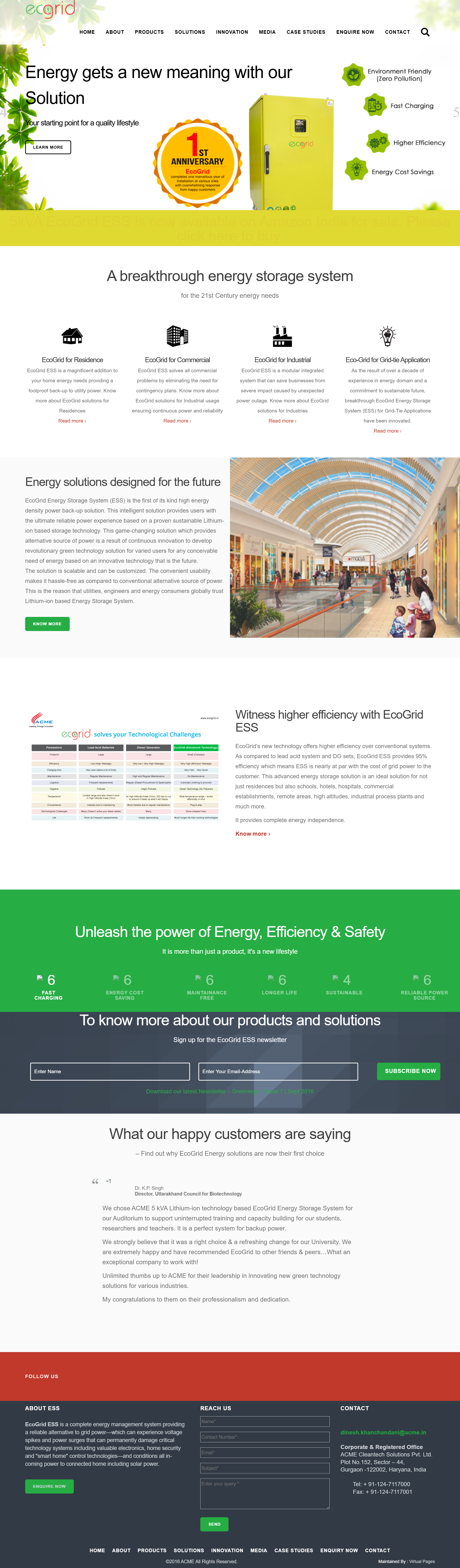 Ecogrid project screenshot
