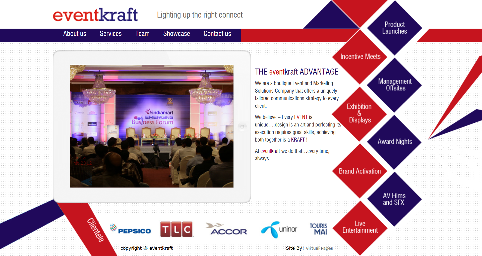 Eventkraft Marketing Solutions Pvt. Ltd. project screenshot