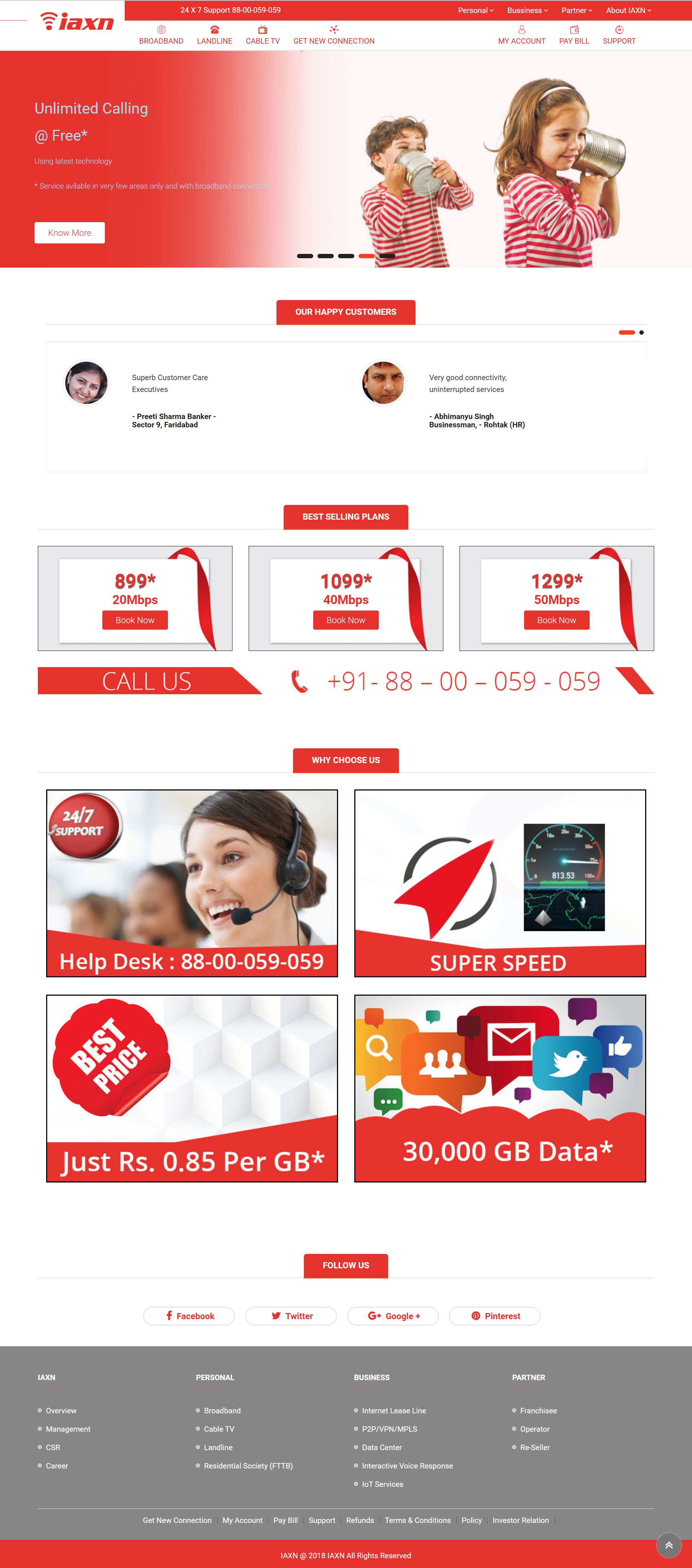 IAXN Telecom project screenshot