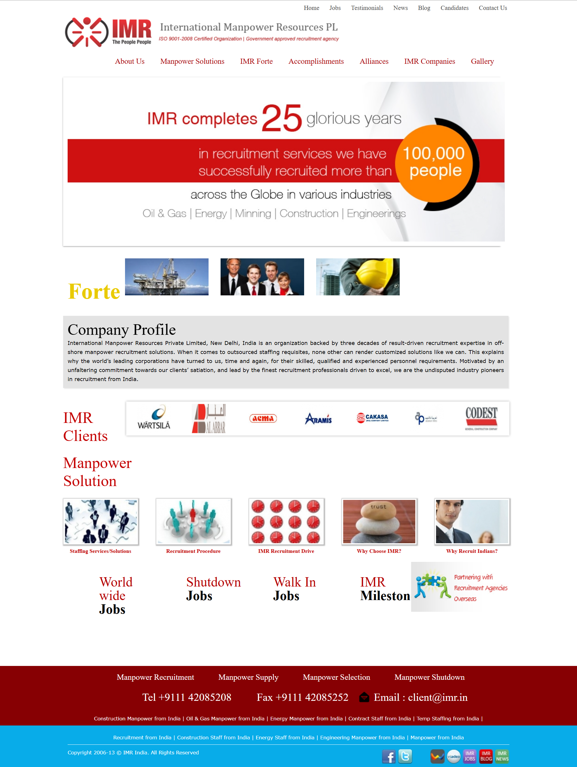International Manpower Resources Pvt. Ltd. project screenshot