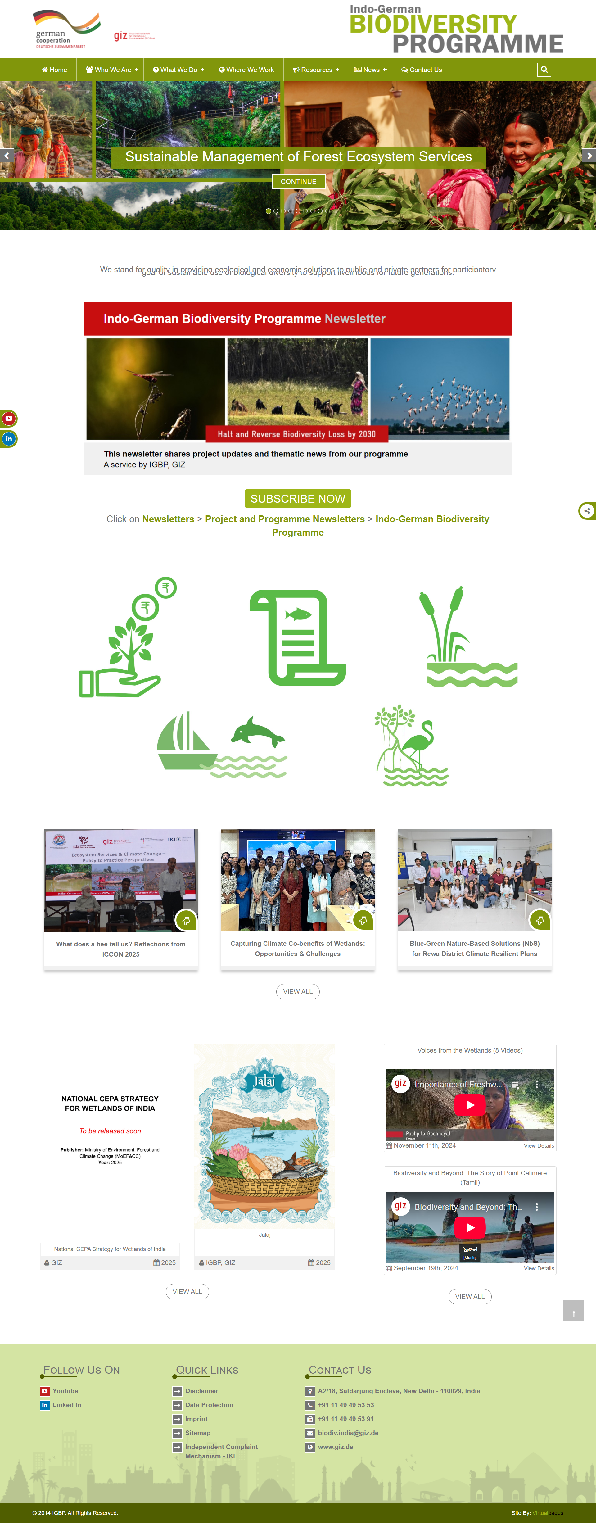 Indo-German Biodiversity Programme project screenshot